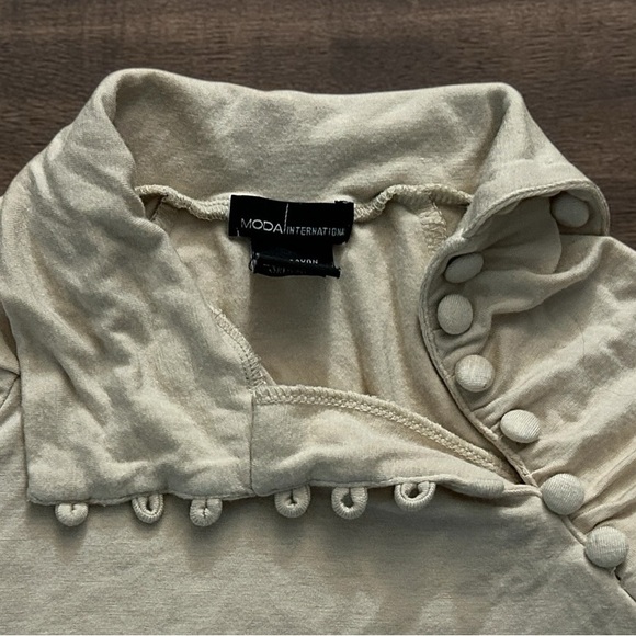 Y2K Moda International Button Collar Shirt XS - Picture 12 of 13